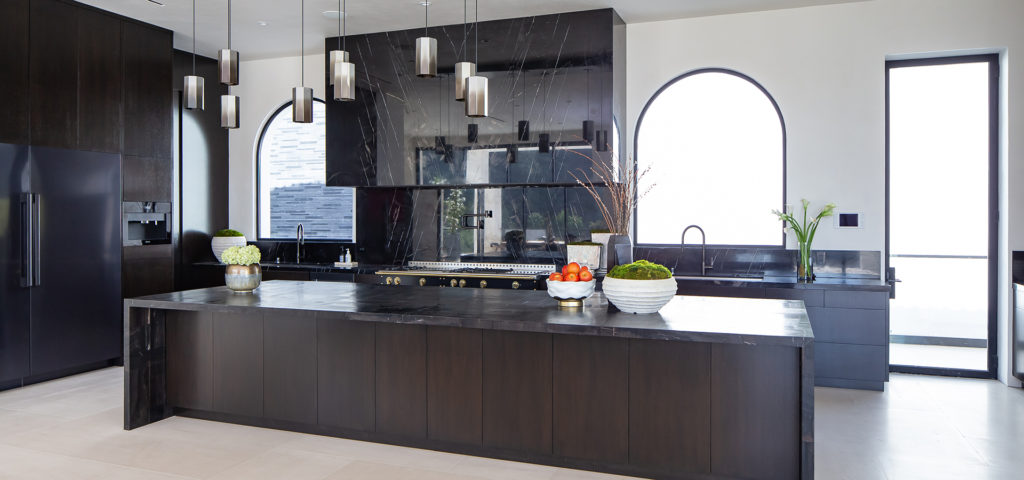 A dramatic kitchen design by Breegan Jane