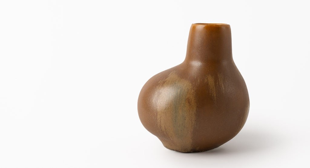 Driftwood vase in burl