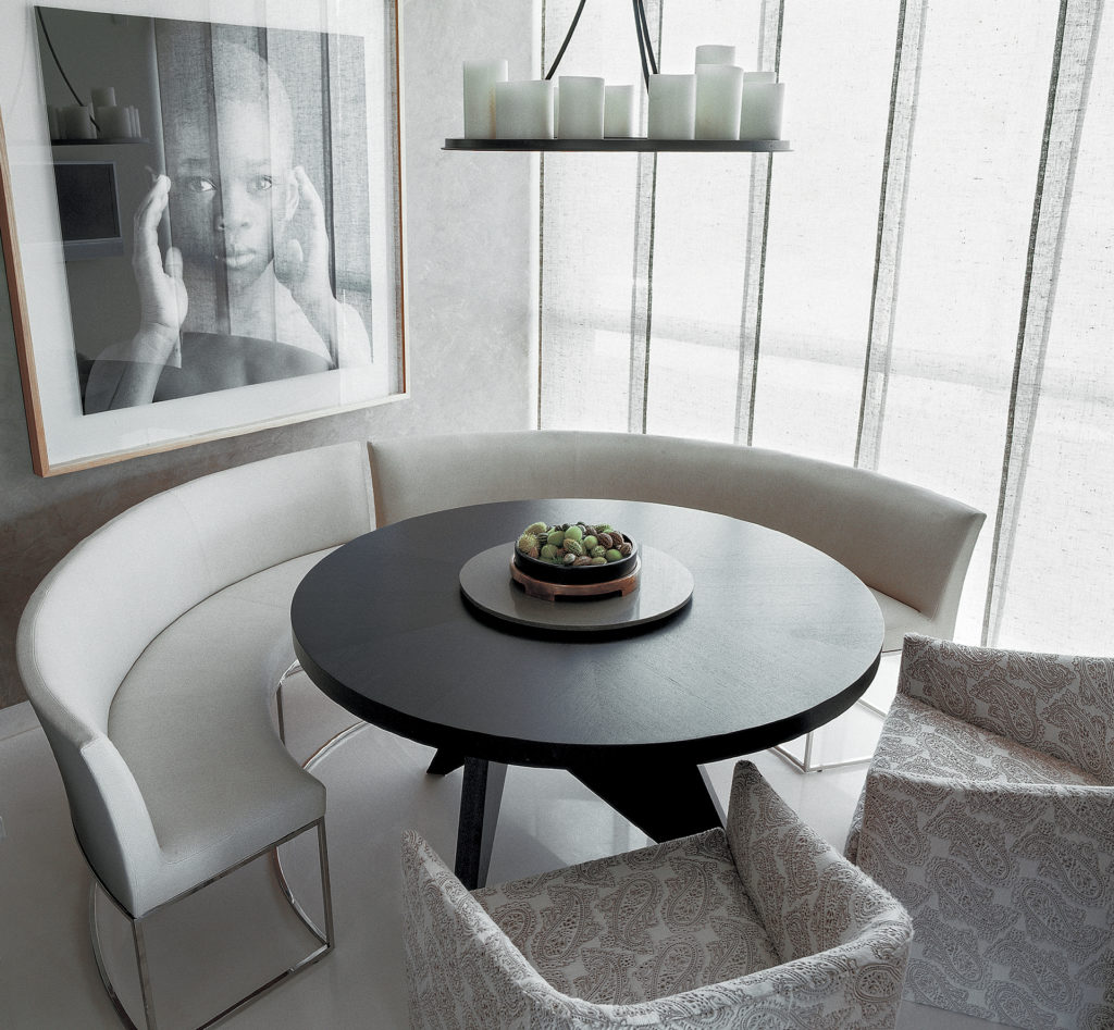 A dining room designed by Hoppen