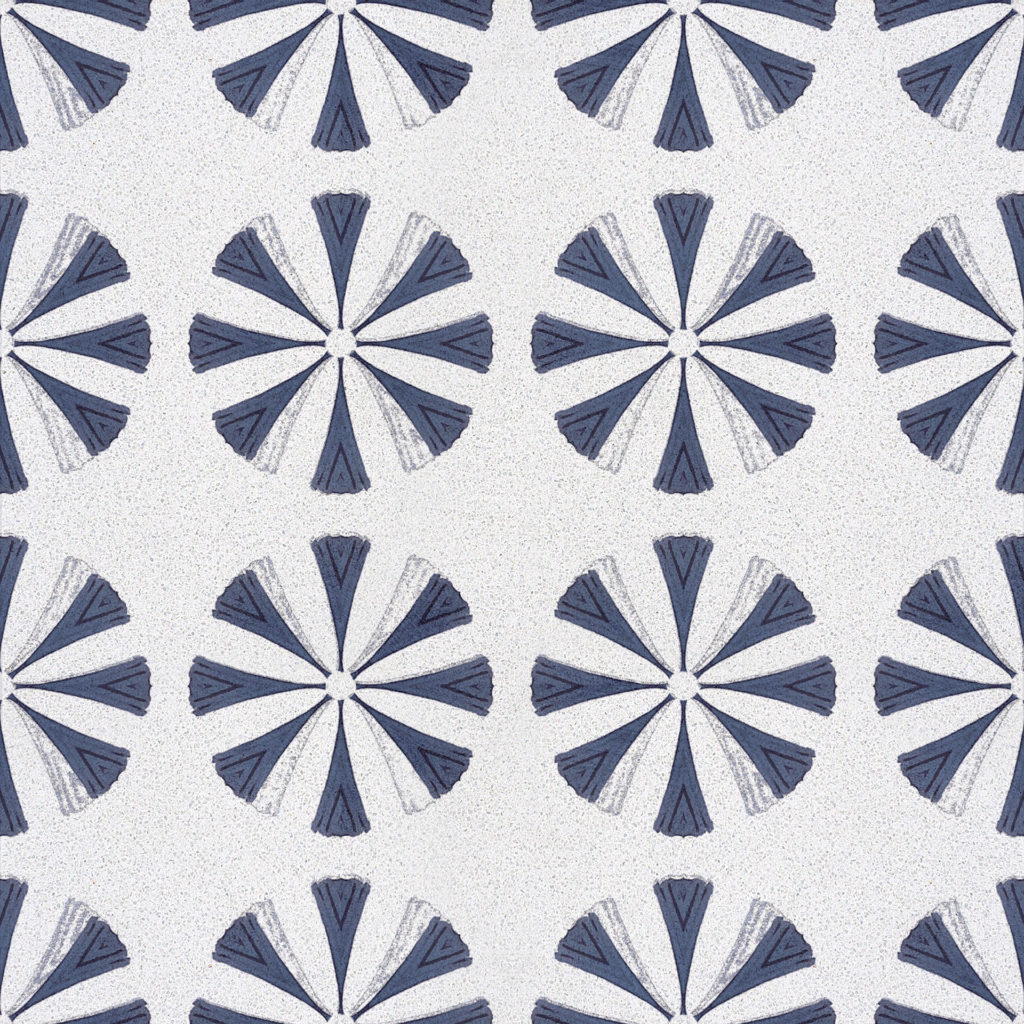 Livden's Daisy Polar Ice tile