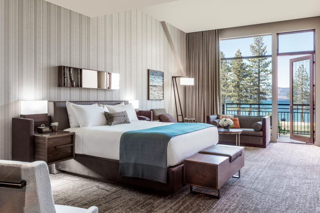 A Premier King at Edgewood Tahoe overlooking the lake