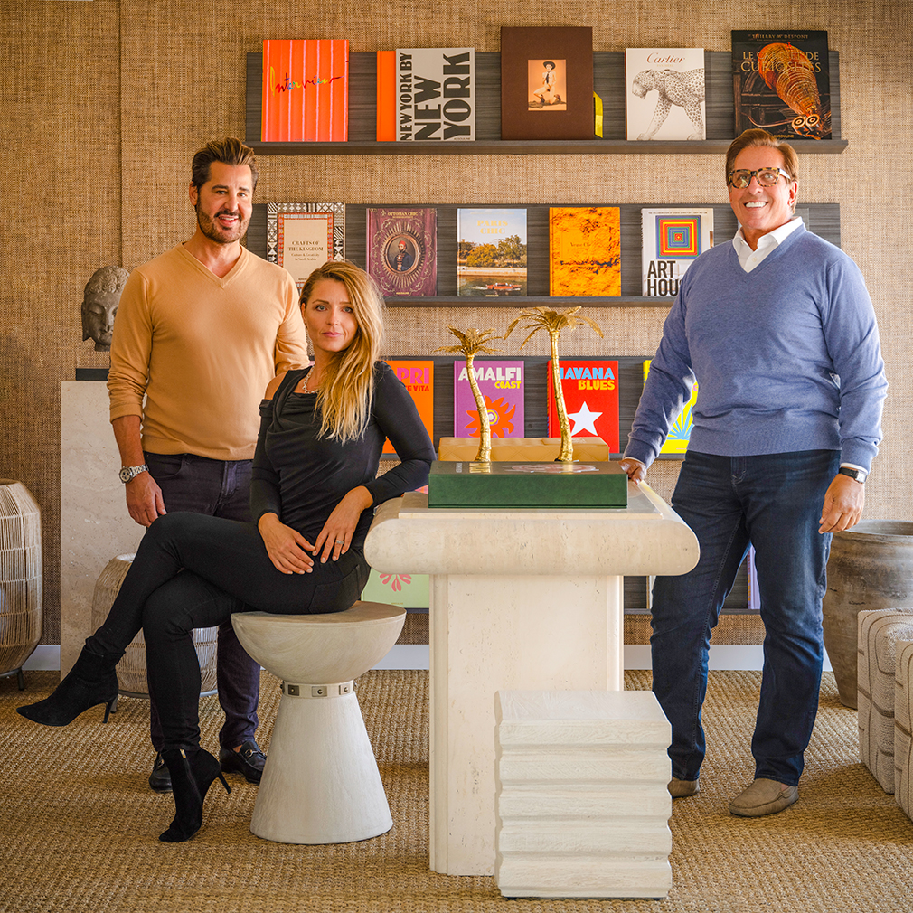 Mick Fox, Dino Raimondi and Managing Designer Gabriela Helesicova of Fig+Nash