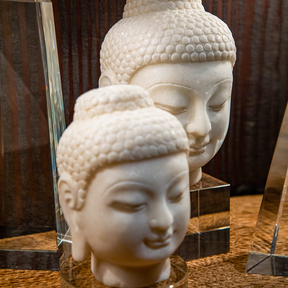 White Marble Buddhas